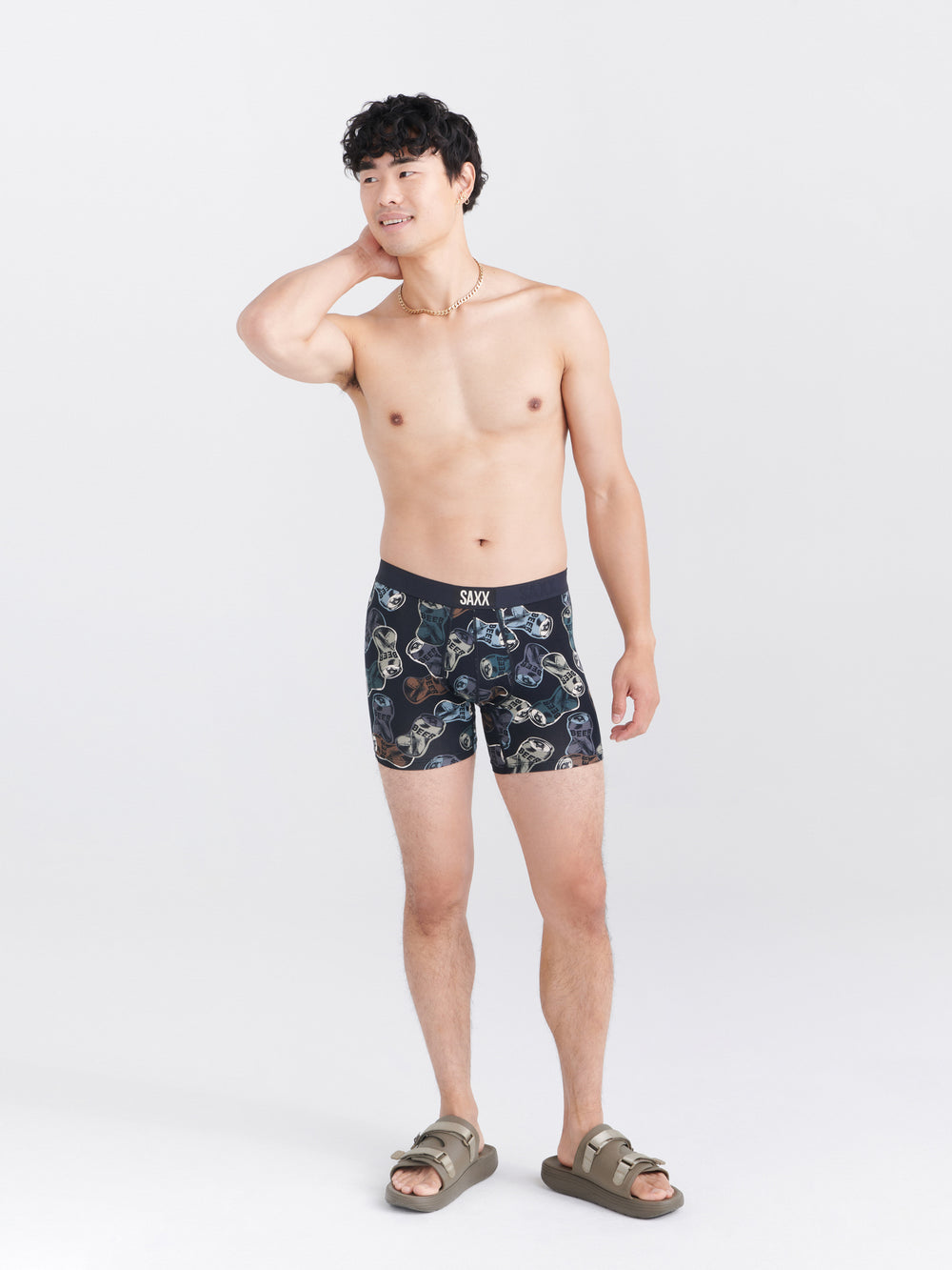 SAXX VIBE BOXER BRIEFFRIDAY NIGHT CAMO - CLEARANCE