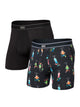 SAXX SAXX DAYTRIPPER BOXER BRIEF 2 PACK - SWIZZLES - Boathouse