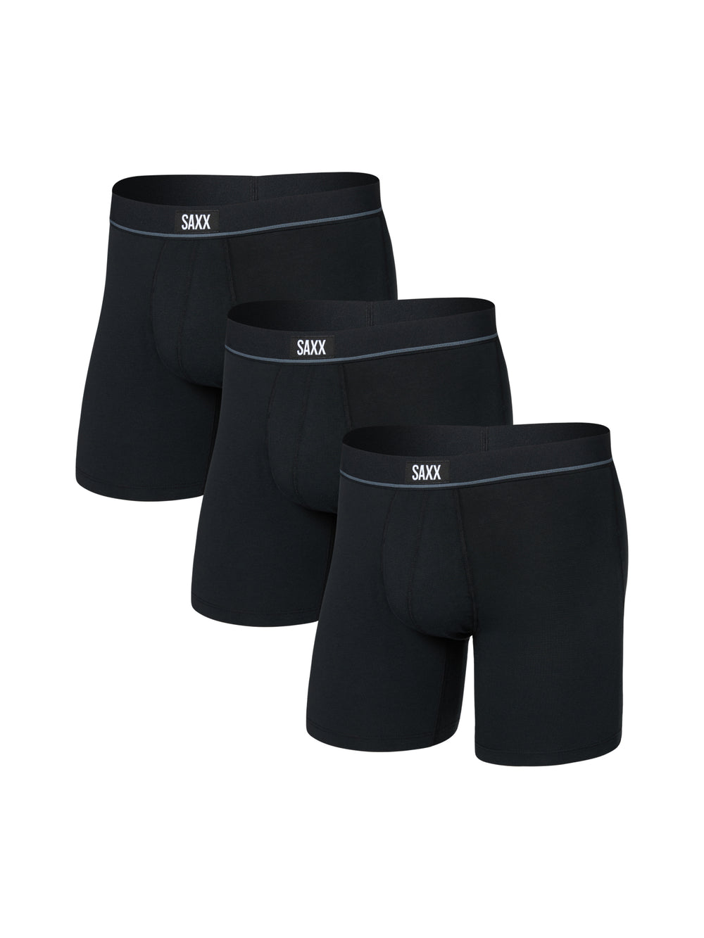 SAXX ESSENTIAL 3PK COTTON - BLACK