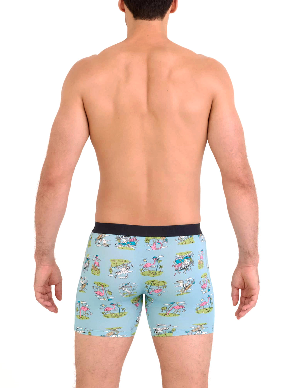 CALEÇON BOXEUR SAXX VIBE BIRDIE BLUE TIDE