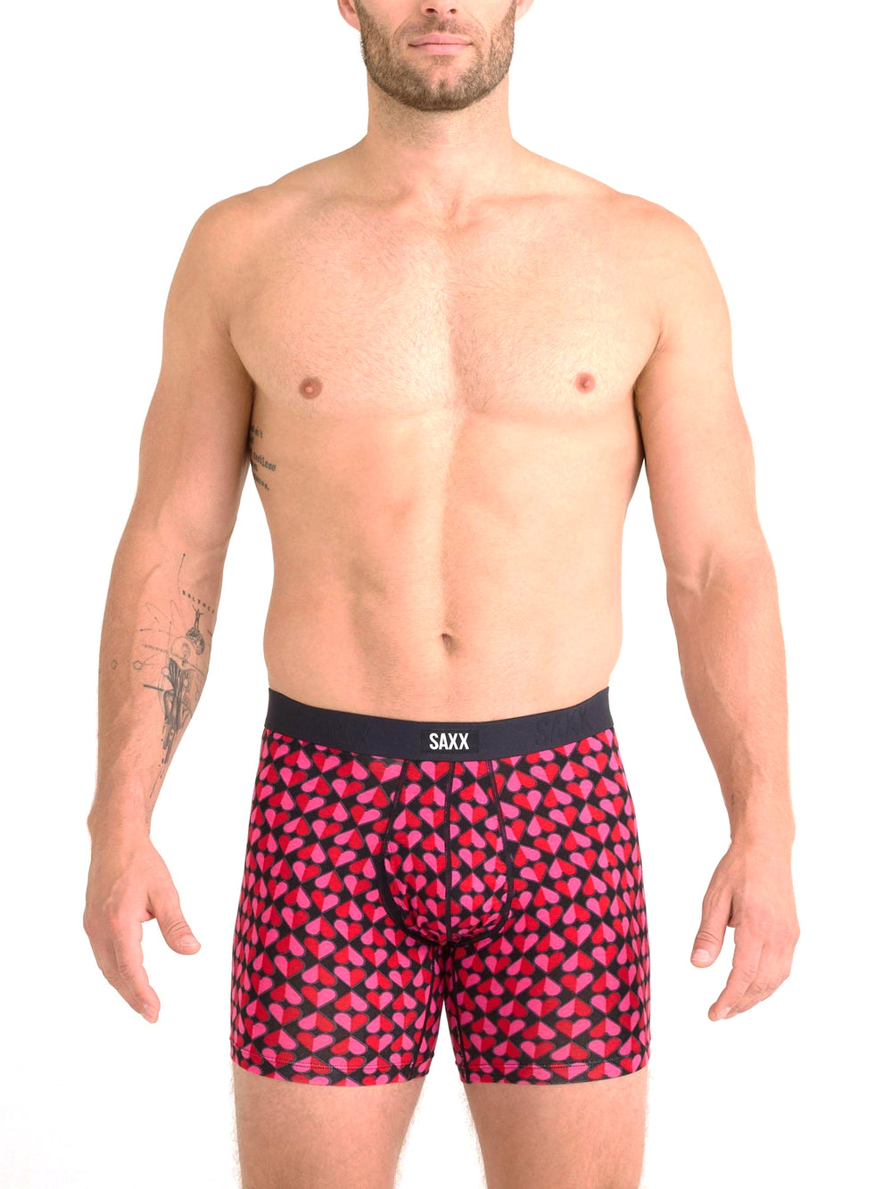 SAXX VIBE EX BOXER BRIEFING - LOVE CHECK BABY