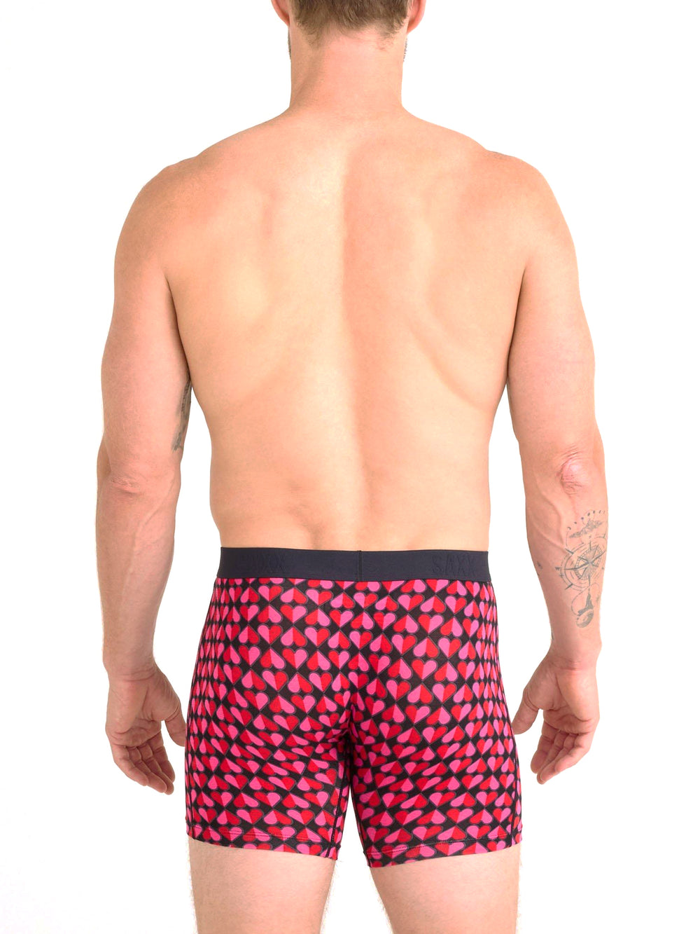 SAXX VIBE EX BOXER BRIEFING - LOVE CHECK BABY