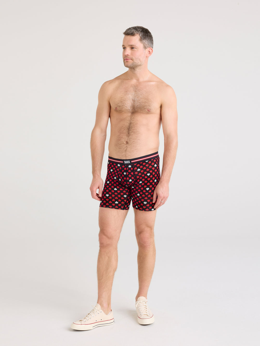 SAXX VIBE EXTRA BOXER BRIEFING - MAPLE LEAF