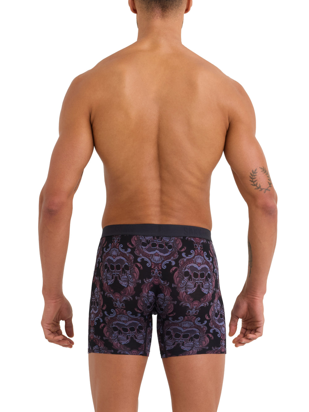 SAXX VIBE EXTRA BOXER SKULL BROCADE