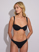 BAS DE BIKINI A HANCHE HAUTE SKINNY DIP CLASSIC - NOIR