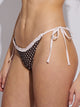 SKINNY DIP TILLY TIE BOTTOM - RUFFLE POLKA DOT