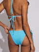 SKINNY DIP SKINNY DIP TILLY TRI BOTTOM - BLUE TERRY STRIPE - Boathouse