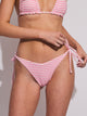 SKINNY DIP SKINNY DIP TILLY TIE BOTTOM - PINK TERRY STRIPE - Boathouse