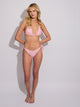 SKINNY DIP SKINNY DIP TILLY TIE BOTTOM - PINK TERRY STRIPE - Boathouse