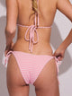 SKINNY DIP SKINNY DIP TILLY TIE BOTTOM - PINK TERRY STRIPE - Boathouse