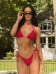 SKINNY DIP SKINNY DIP TILLY TRI TOP - ROUGE PIN DOT - Boathouse