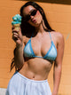 SKINNY DIP SKINNY DIP TILLY TRI TOP - BABY BLUE RUFFLE - Boathouse