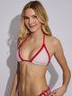 SKINNY DIP SKINNY DIP TILLY TRI TOP - RUFFLE CHERRY - Boathouse