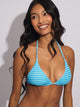 HAUT DE BIKINI SKINNY DIP TILLY TRI EN TISSU ÉPONGE – BLEU/RAYURES