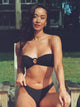 SKINNY DIP SKINNY DIP ZOE O-RING TOP - BLACK - Boathouse