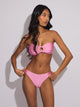 SKINNY DIP SKINNY DIP ZOE O-RING SHINE TOP - PINK - Boathouse