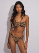 SKINNY DIP SKINNY DIP ZOE O-RING TOP - LEOPARD - Boathouse
