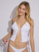 SKINNY DIP SKINNY DIP LOREN TOP EYELETTE - WHITE - Boathouse