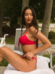 SKINNY DIP SKINNY DIP JUNIE TIE TOP - RED - Boathouse