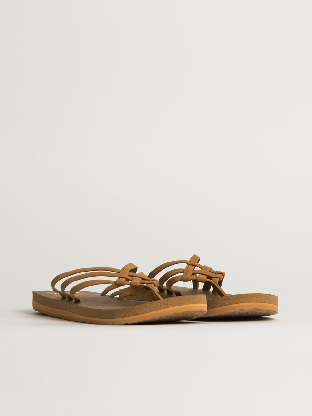WOMENS SANUK YOGA SANDY II SANDALS - TOBACCO BROWN