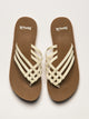 SANUK WOMENS SANUK YOGA SANDY II SANDALS - TAN/WHITE - Boathouse