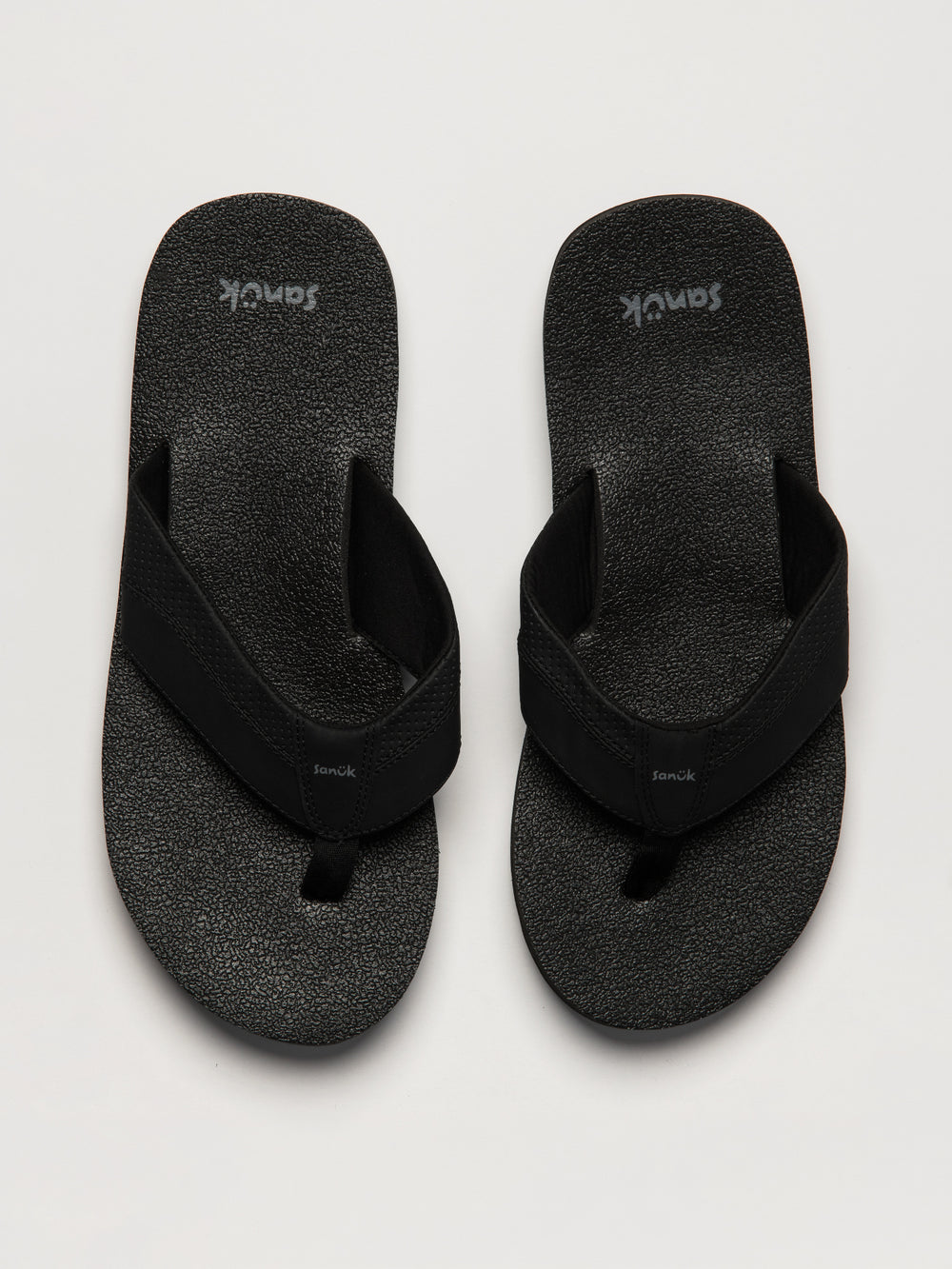 MENS SANUK BEER COZY IV SANDALS - BLACK