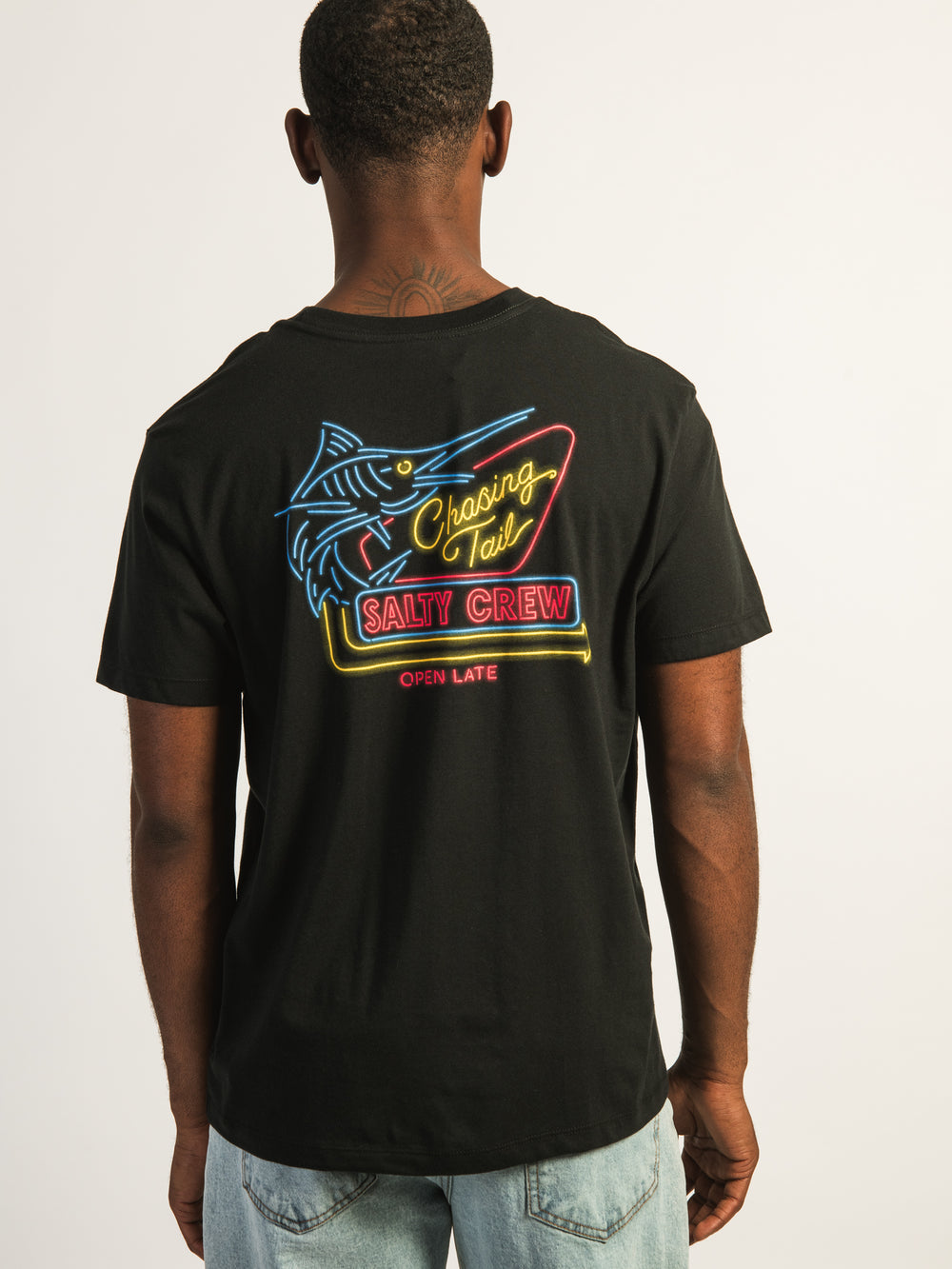 T-SHIRT SALTY CREW NEON SIGN