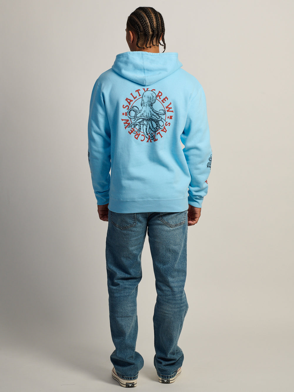 SALTY CREW TENTACLES PULL OVER HOODIE - SKY