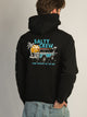 SALTY CREW SALTY CREW OFF TRAIL PULLOVER HOODIE - BLACK - Boathouse
