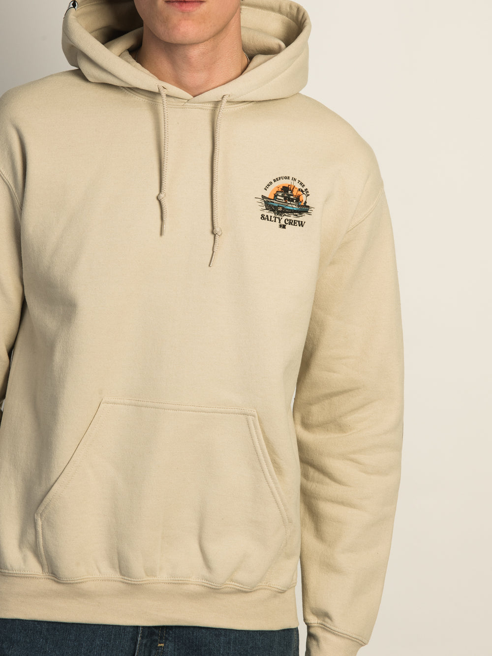 SALTY CREW SALTY CREW DAY CHARTER PULLOVER HOODIE - SABLE - CLEARANCE - Boathouse