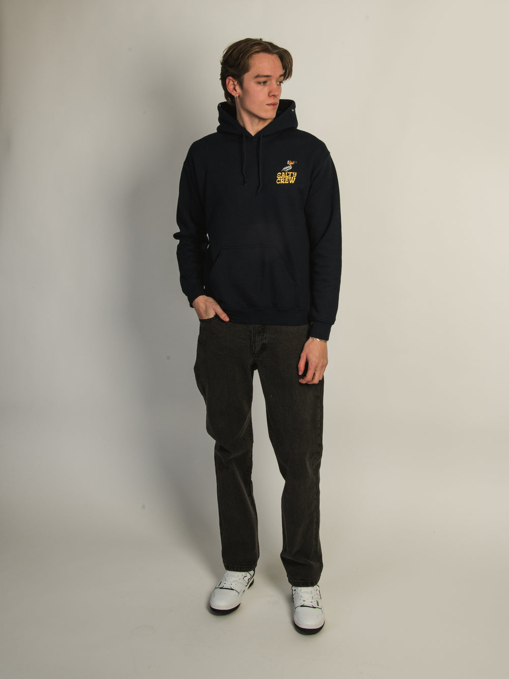 SALTY CREW SEASIDE PULLOVER HOODIE - NAVY
