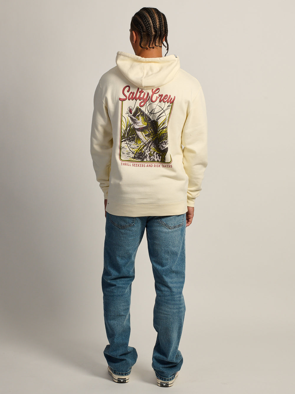 SALTY CREW LARGEMOUTH BASS HOODIE - BONE