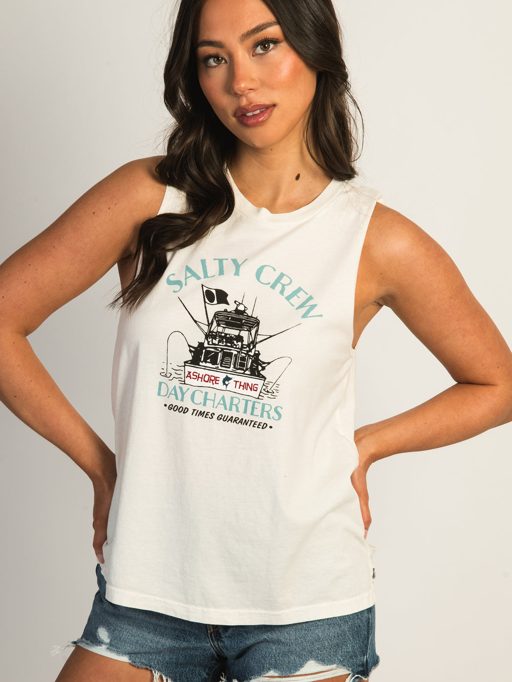 SALTY CREW FISHING CREW MUSCLE TANK TOP