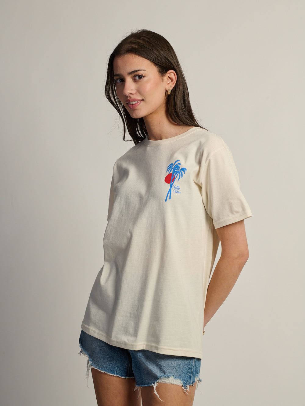 SALTY CREW GEO PALM BOYFRIEND TEE