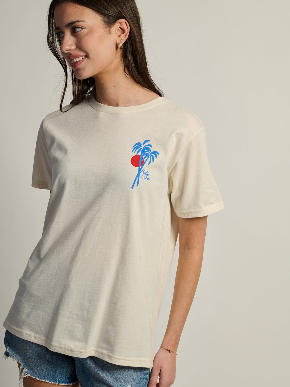 SALTY CREW GEO PALM BOYFRIEND TEE