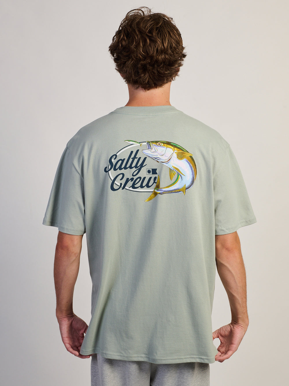 SALTY CREW YELLOW TAILED T-SHIRT - ACQUA