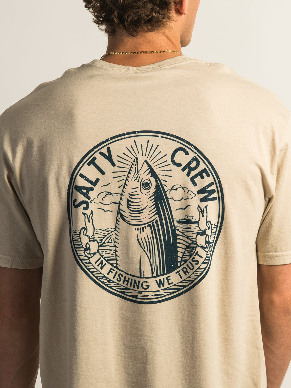 T-SHIRT SALTY CREW IN FISHING WE TRUST