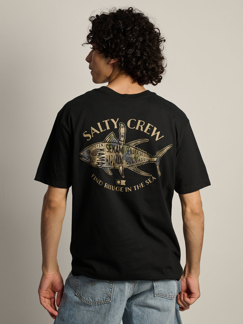 T-SHIRT SALTY CREW FISH CAMO