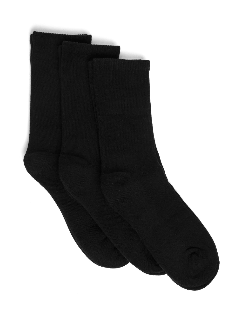 MIDCALF SOCK 3 PACK SOCKS - BLACK
