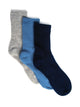SCOUT & TRAIL SCOUT & TRAIL CREW SOCK 3 PACK- BLUE - Boathouse