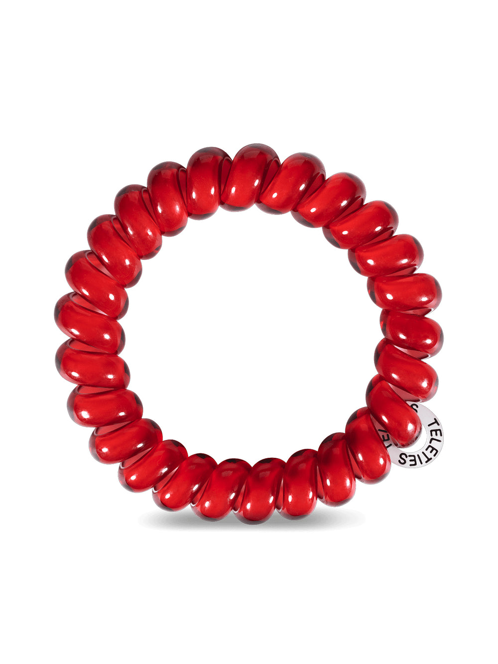 TELETIES HAIR TIE LARGE - SCARLETT RED