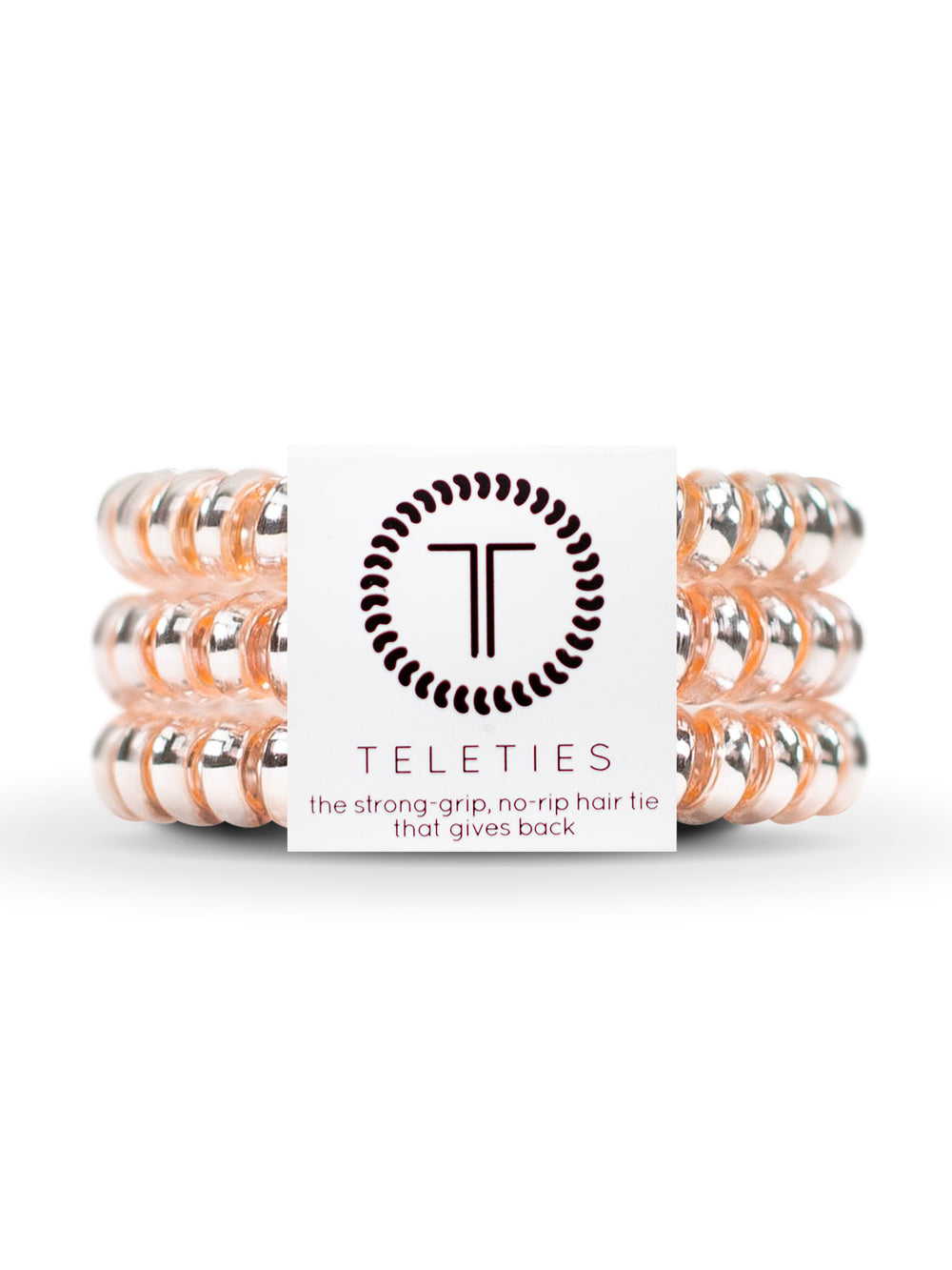 TELETIES TELETIES HAIR TIE SMALL - METALLIC PINK - CLEARANCE - Boathouse