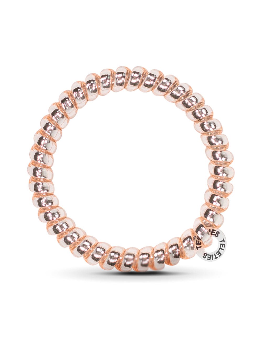 TELETIES HAIR TIE SMALL - METALLIC PINK