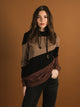 TENTREE TENTREE ANGLE BLOCKED CORK HOODIE - CLEARANCE - Boathouse