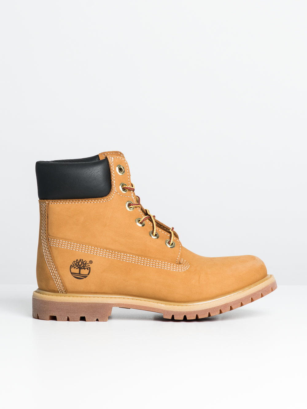WOMENS TIMBERLAND 6" PREMIUM WHEAT NUBUCK BOOTS - CLEARANCE