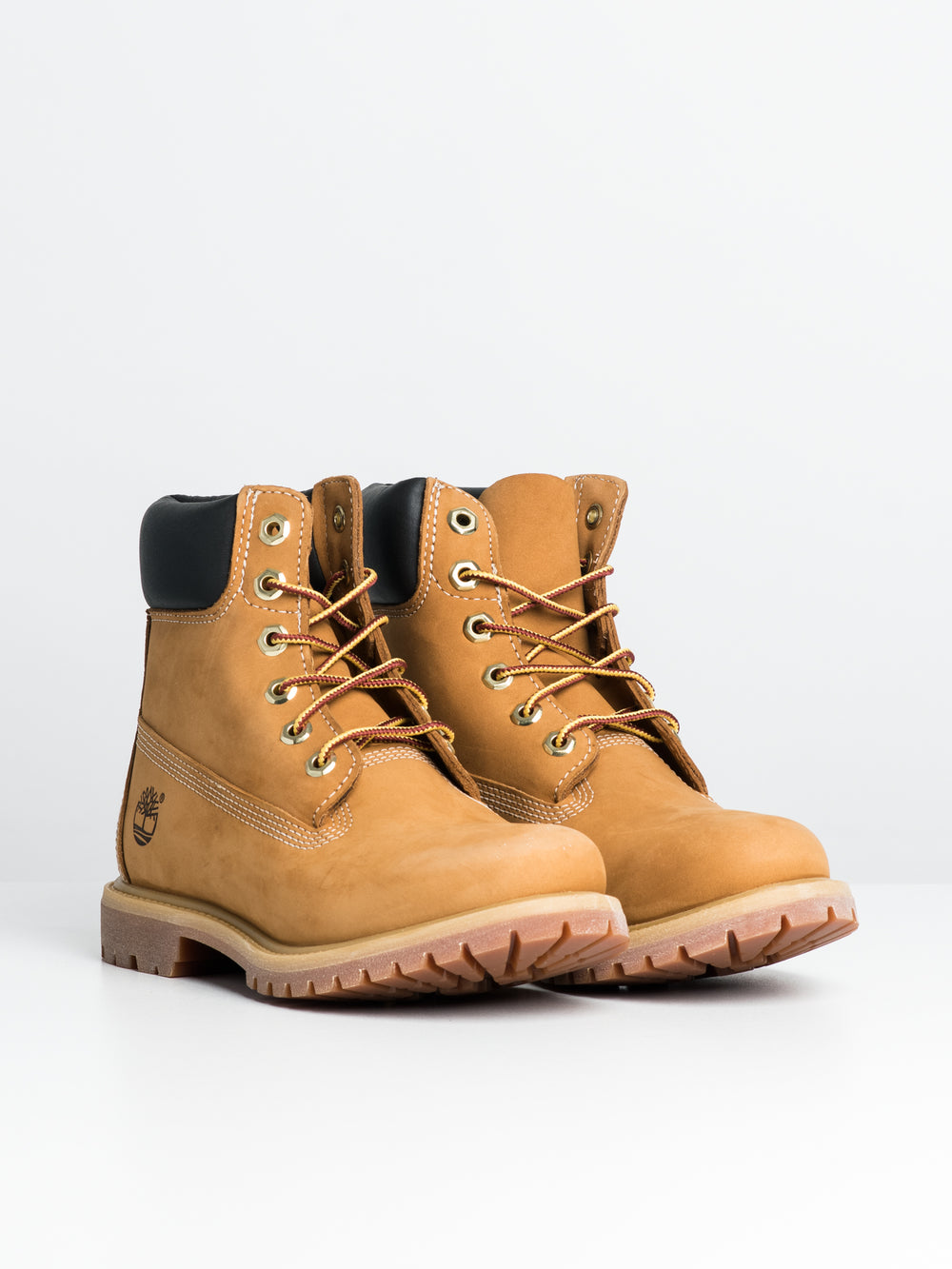 WOMENS TIMBERLAND 6" PREMIUM WHEAT NUBUCK BOOTS - CLEARANCE