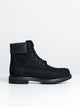 TIMBERLAND WOMENS TIMBERLAND ICON 6" PREMIUM BLACK NUBUCK BOOTS - Boathouse