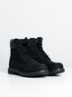 TIMBERLAND WOMENS TIMBERLAND ICON 6" PREMIUM BLACK NUBUCK BOOTS - Boathouse