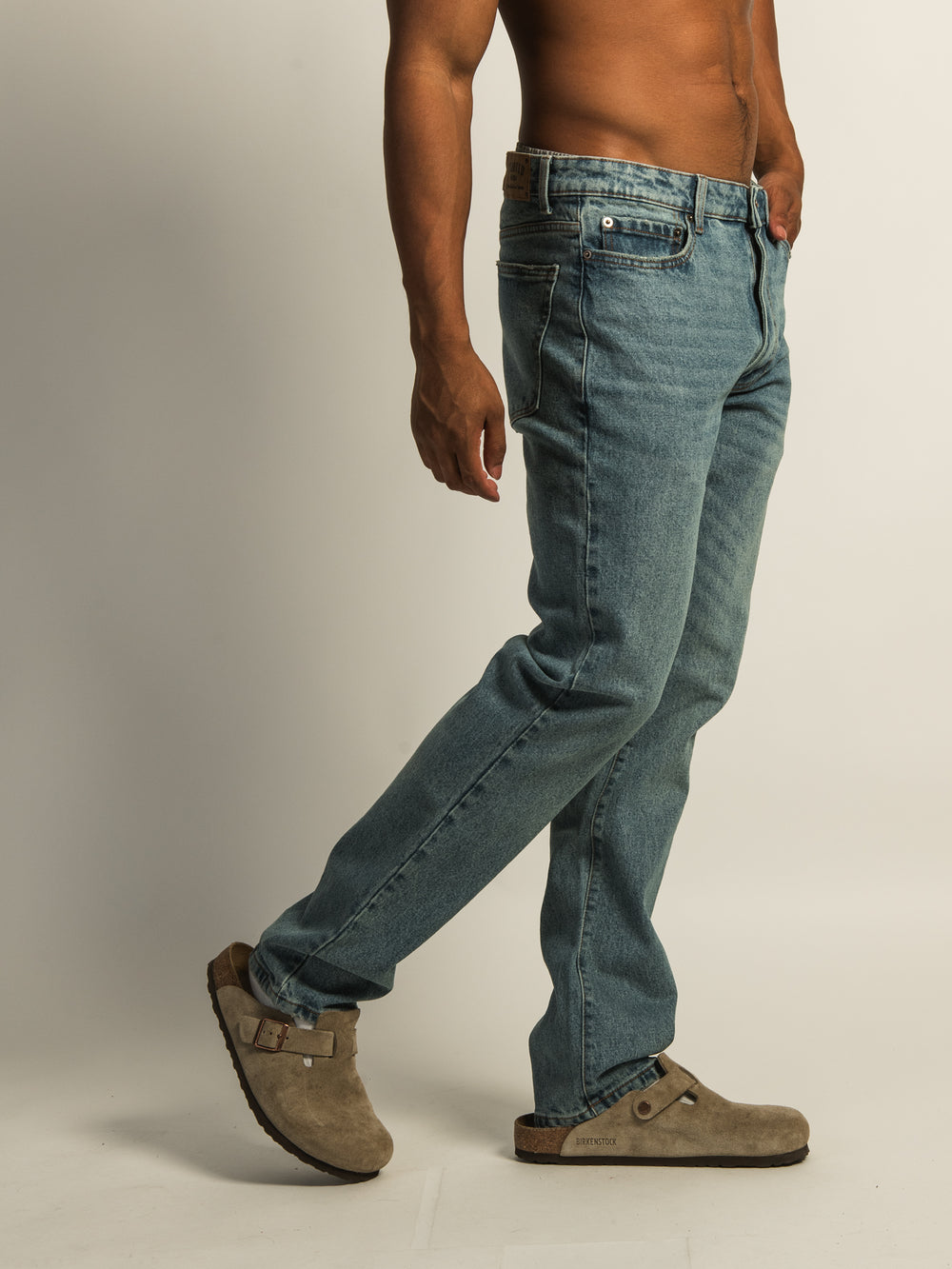 TAINTED 90'S STRAIGHT LEG DENIM - MID WASH
