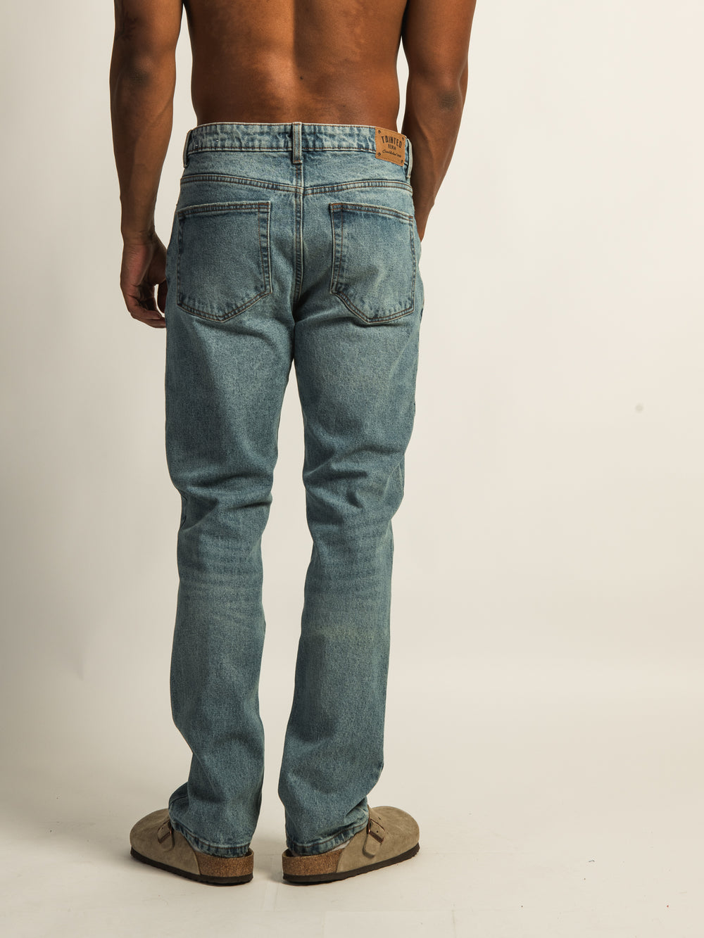TAINTED 90'S STRAIGHT LEG DENIM - MID WASH